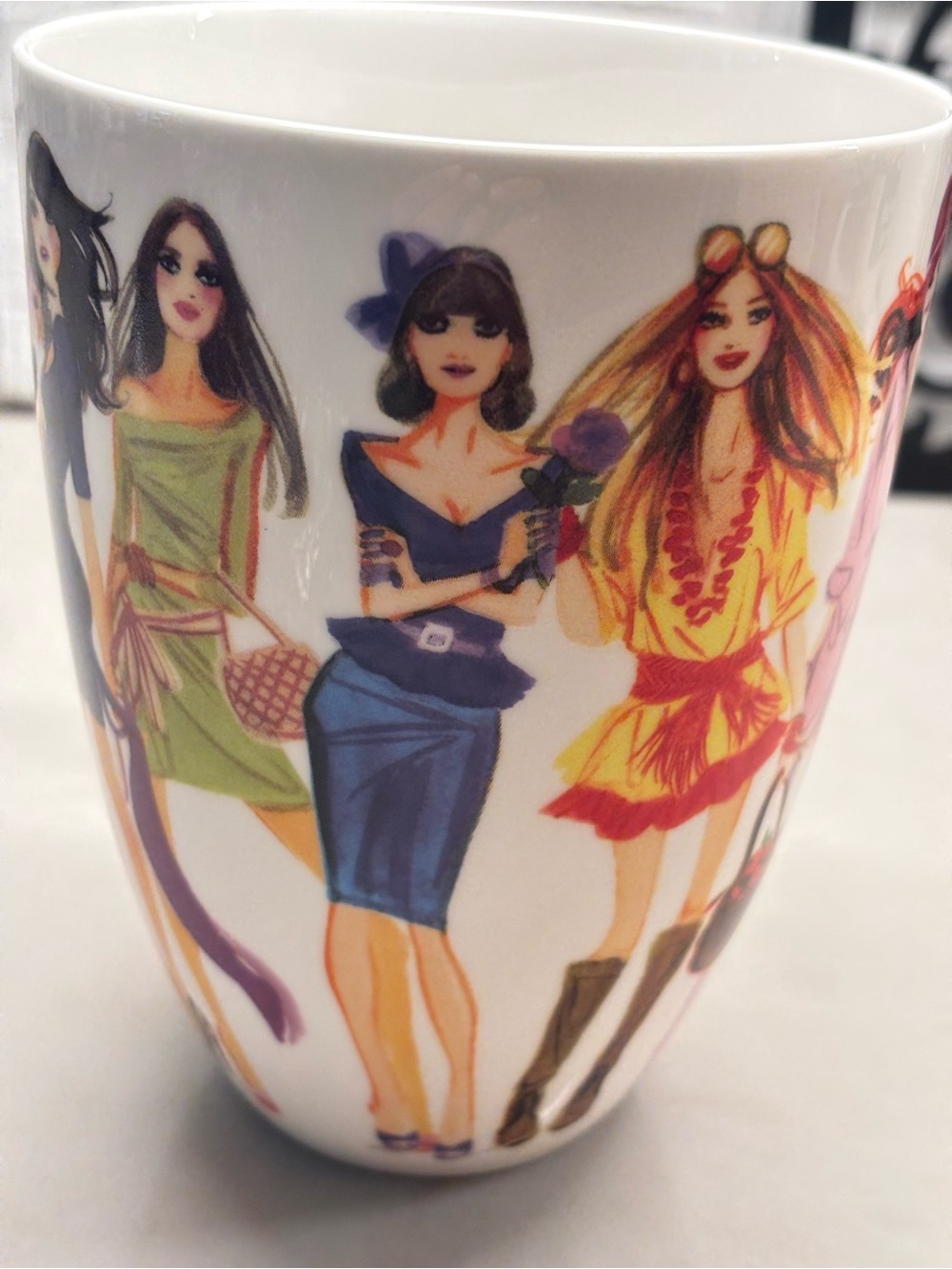 NWOT Henri Bendel Illustrated Fashion mug